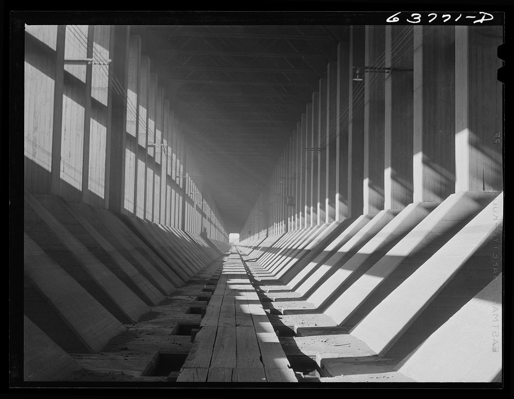 [Untitled photo, possibly  related to: Underneath the ore docks. Allouez, Wisconsin]. Sourced from the Library of Congress.