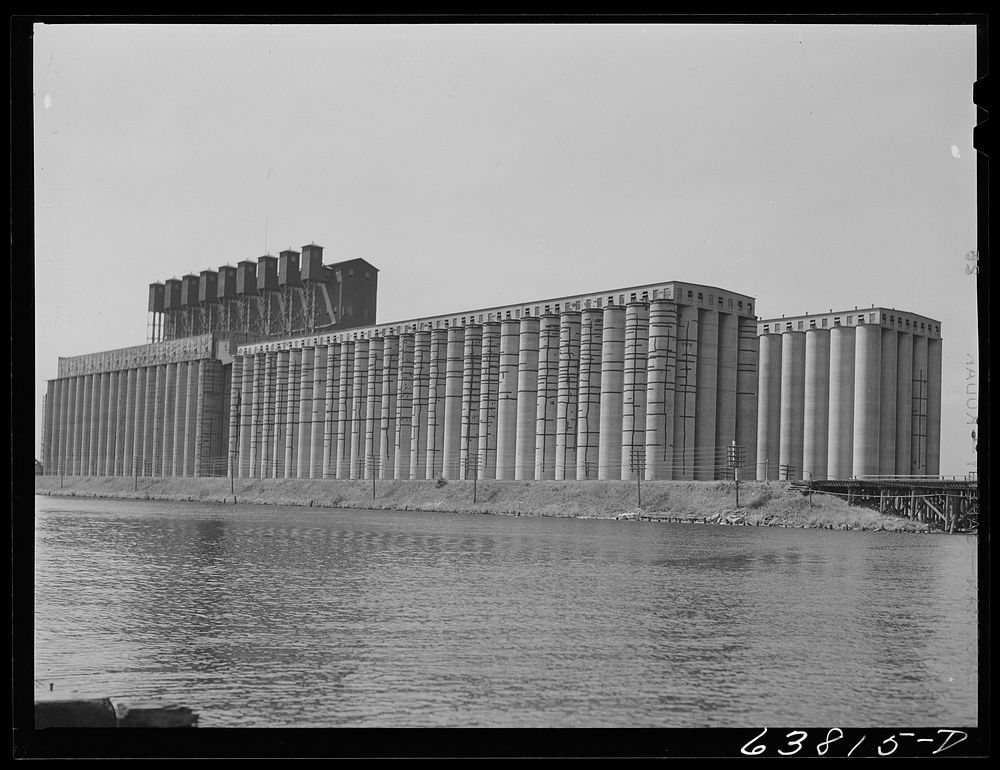Great Northern elevator. Superior, Wisconsin. This is the largest grain elevator in the world. Sourced from the Library of…
