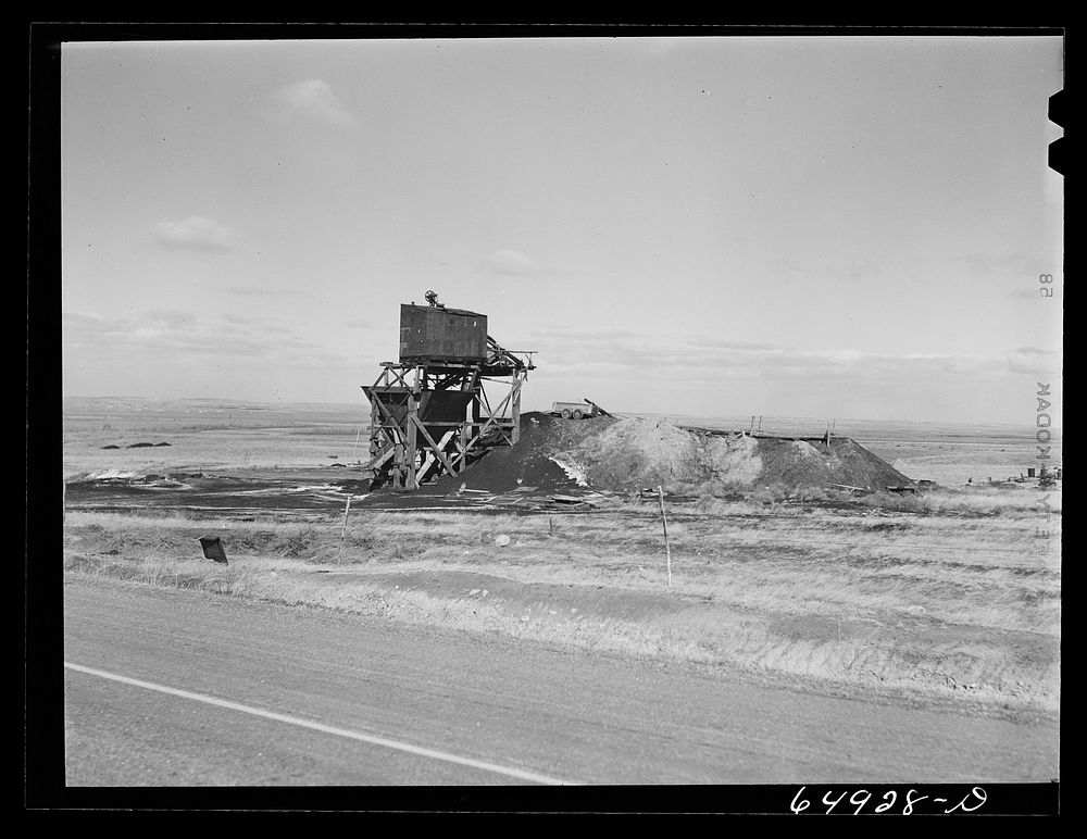 McCone County, Montana. Coal mine. Sourced from the Library of Congress.