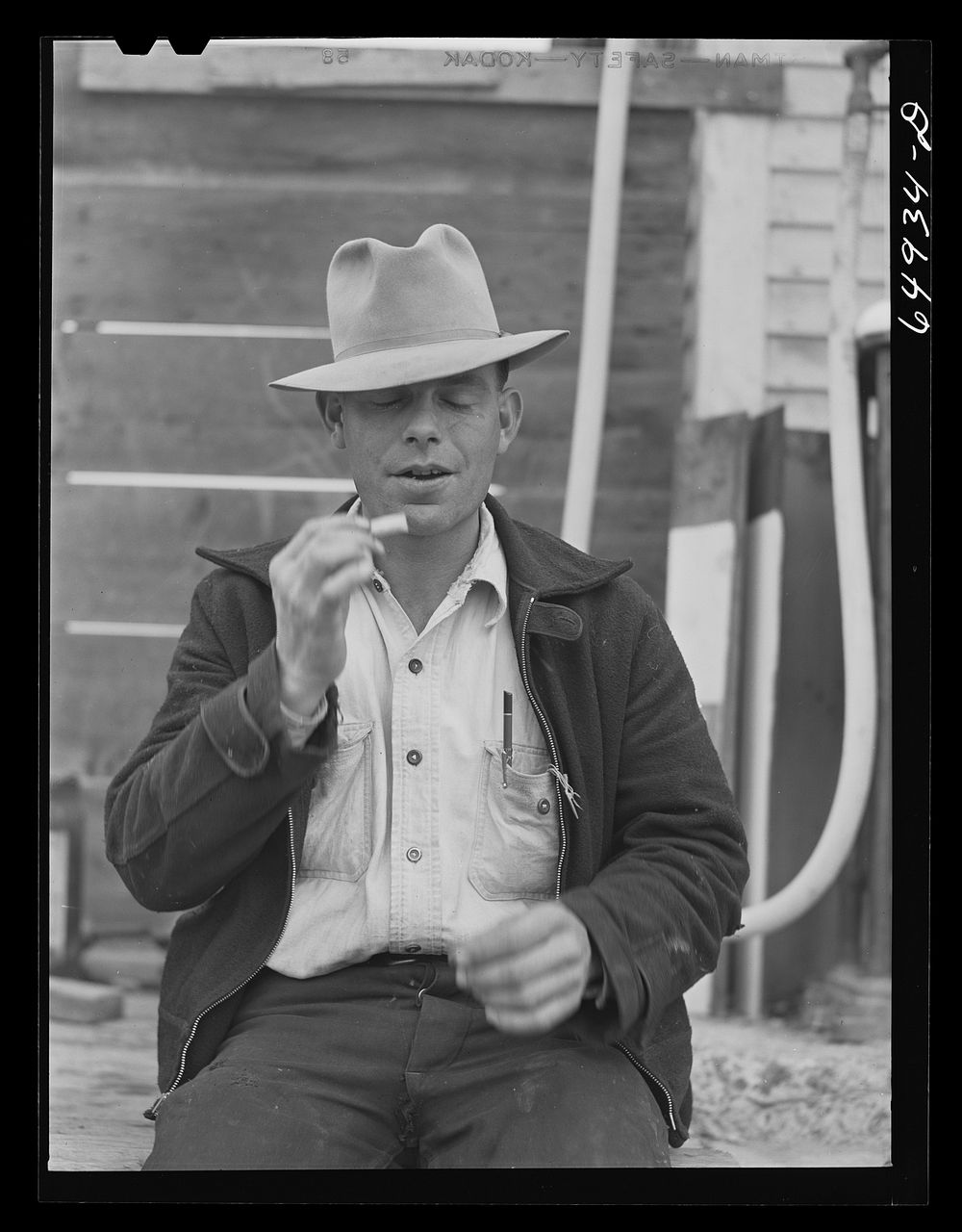 [Untitled photo, possibly related to: Garfield County, Montana. Charles McKenzie, sheep rancher]. Sourced from the Library…