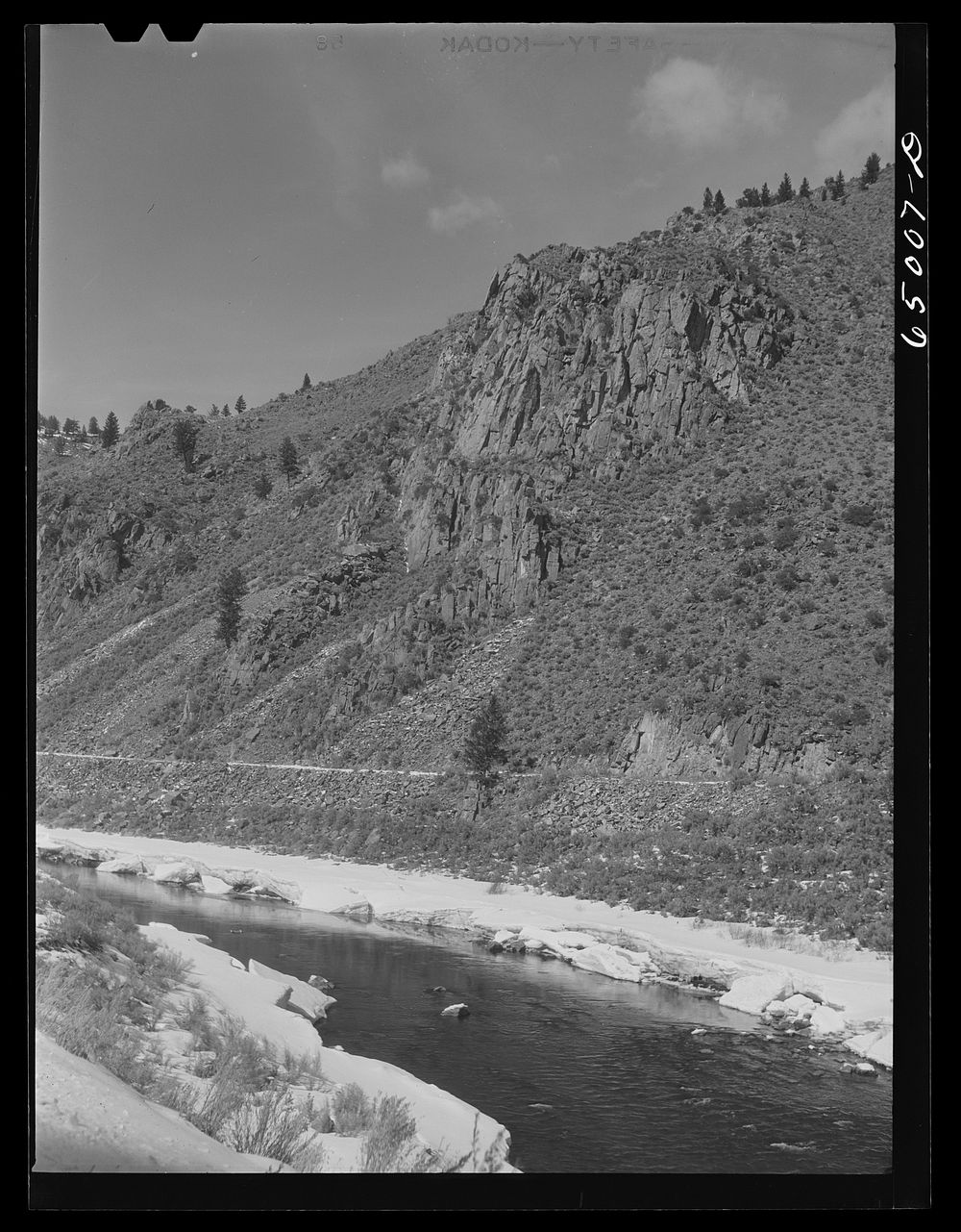 [Untitled photo, possibly related to: Beaverhead County, Montana. Ice and snow melting along the Big Hole River]. Sourced…