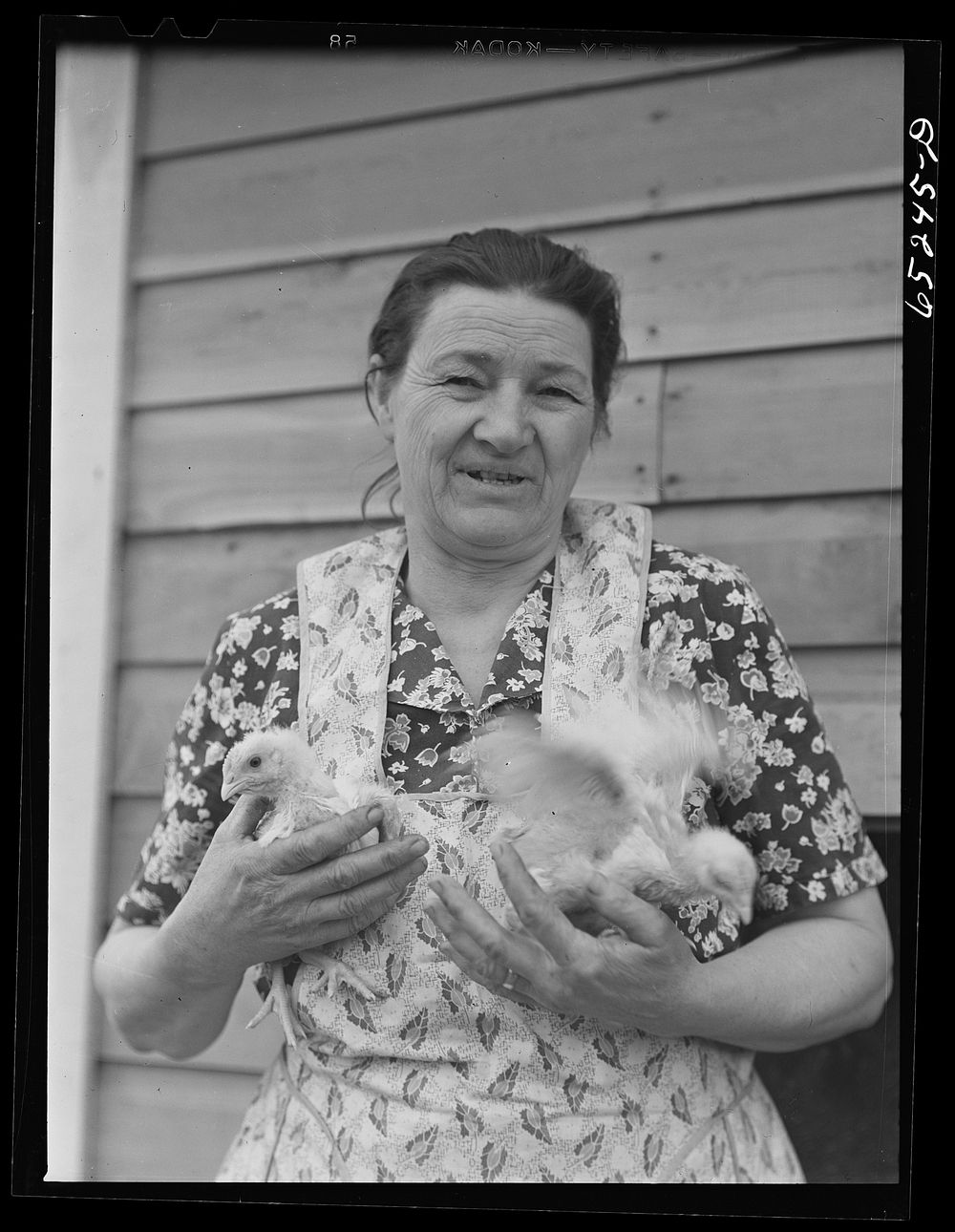 [Untitled photo, possibly related to: Flathead Valley special area project, Montana. Mrs. Albert Ward. They came here from…