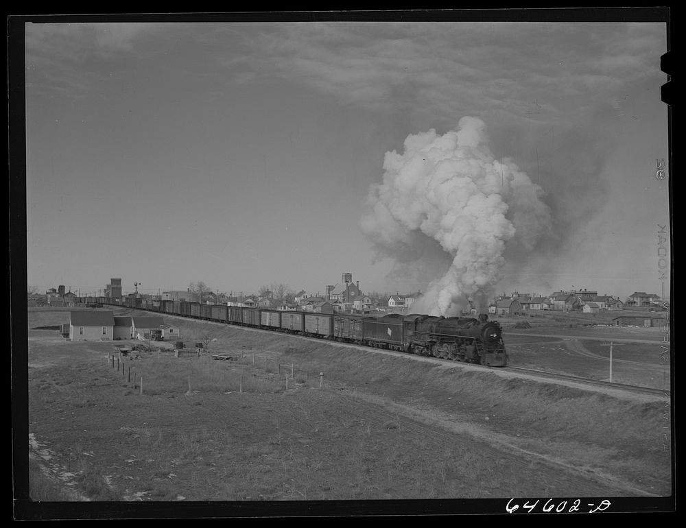 Bowdle, South Dakota. On the main line. Sourced from the Library of Congress.