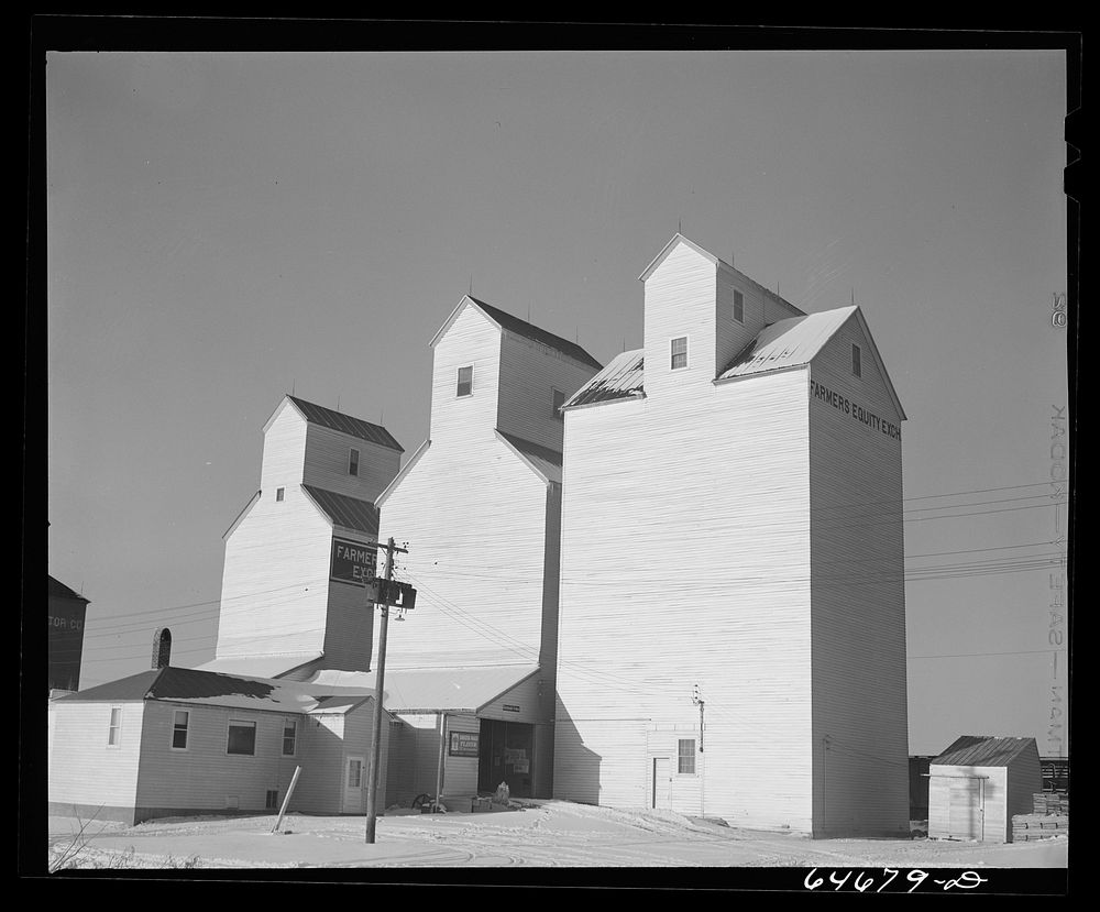 New England, North Dakota. Elevators. Sourced from the Library of Congress.