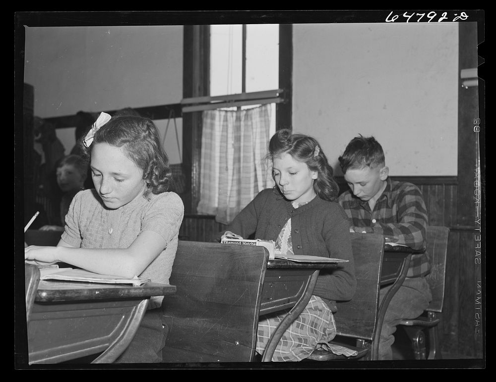 [Untitled photo, possibly related to: Stark County, North Dakota. Rural school]. Sourced from the Library of Congress.