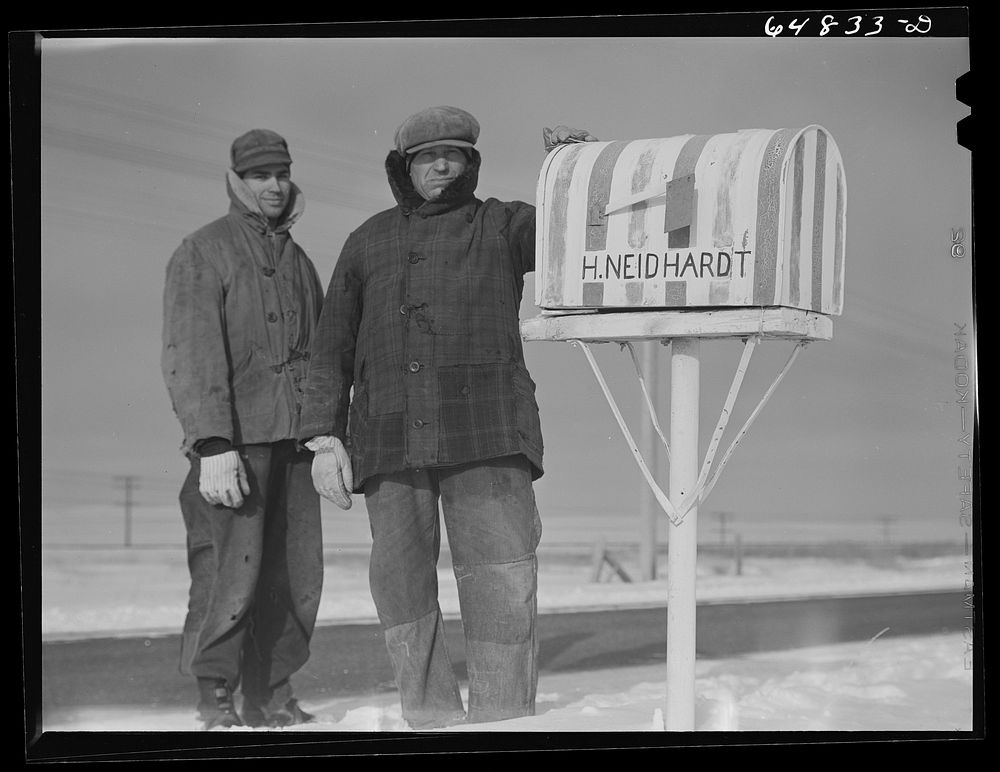 Morton County, North Dakota. N. Neidhardt and son, farmers. Sourced from the Library of Congress.