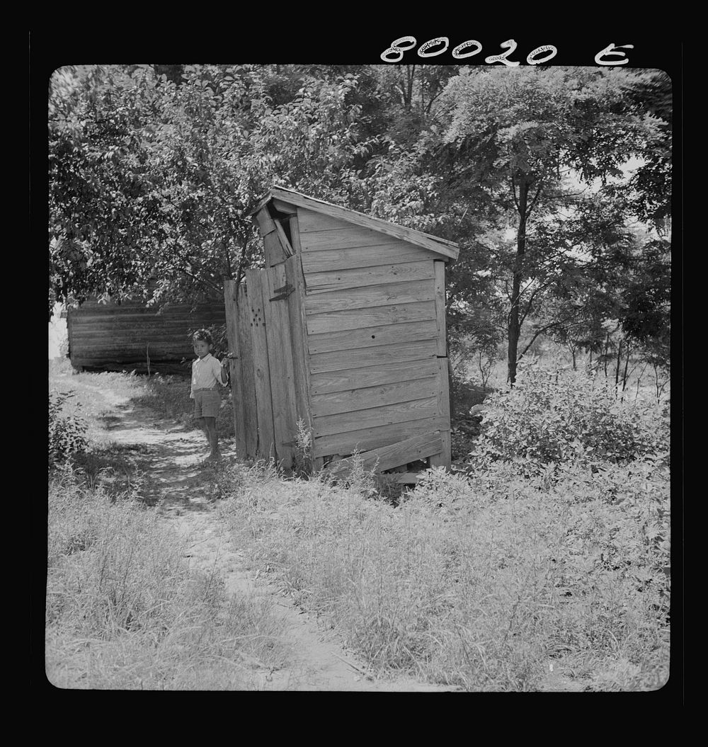 John Fredrick's privy. Saint Mary's County, Maryland. Sourced from the Library of Congress.
