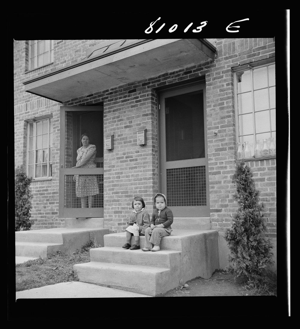 [Untitled photo, possibly related to: There is plenty of fresh air and sunlight for the workers' children in the FHA…