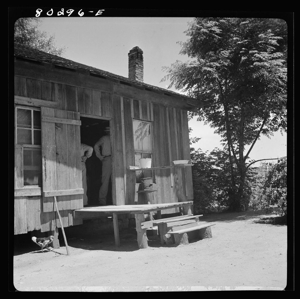 Kitchen door of Smart farmhouse. Coffee County, Alabama. Sourced from the Library of Congress.
