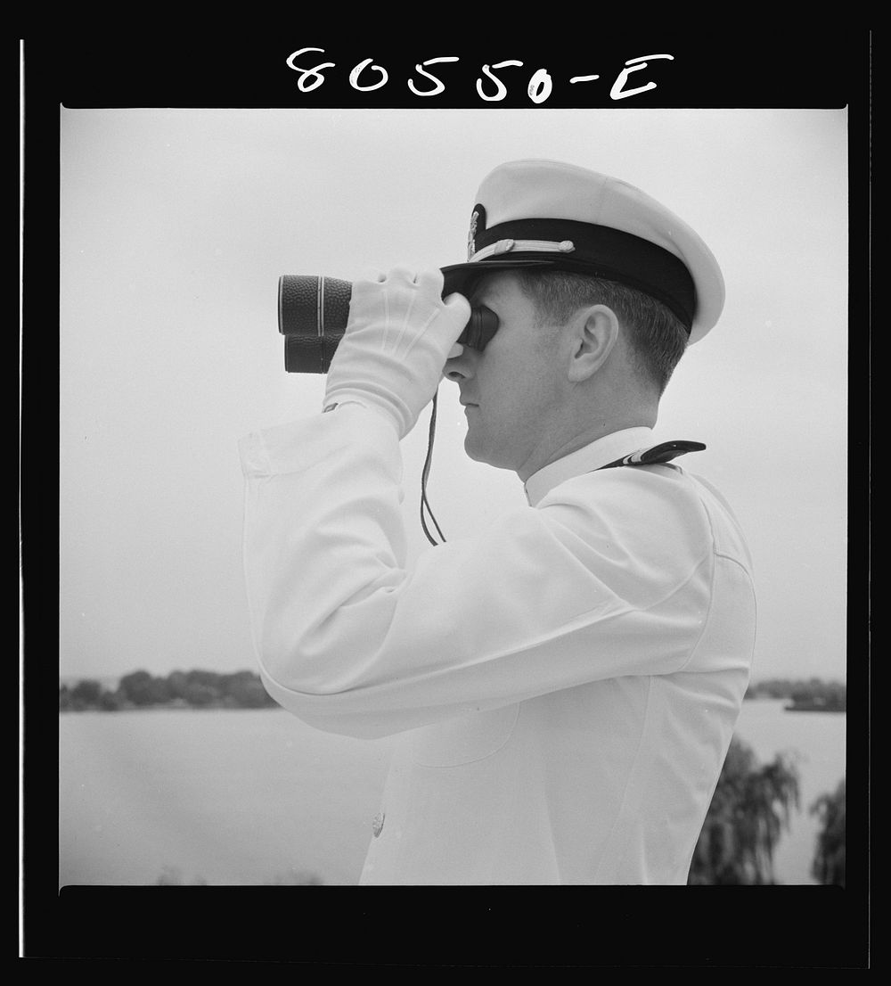 [Untitled photo, possibly related to: Naval officer. Anacostia naval base, Washington, D.C.]. Sourced from the Library of…