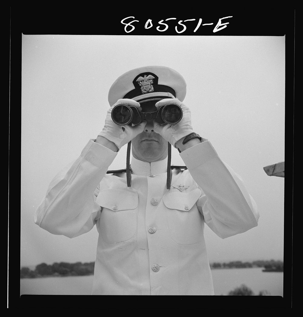 Naval officer, Anacostia, Washington, D.C.. Sourced from the Library of Congress.