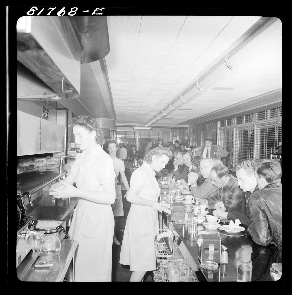 Washington Hot Shoppe restaurants. Washington, D.C.. Sourced from the Library of Congress.