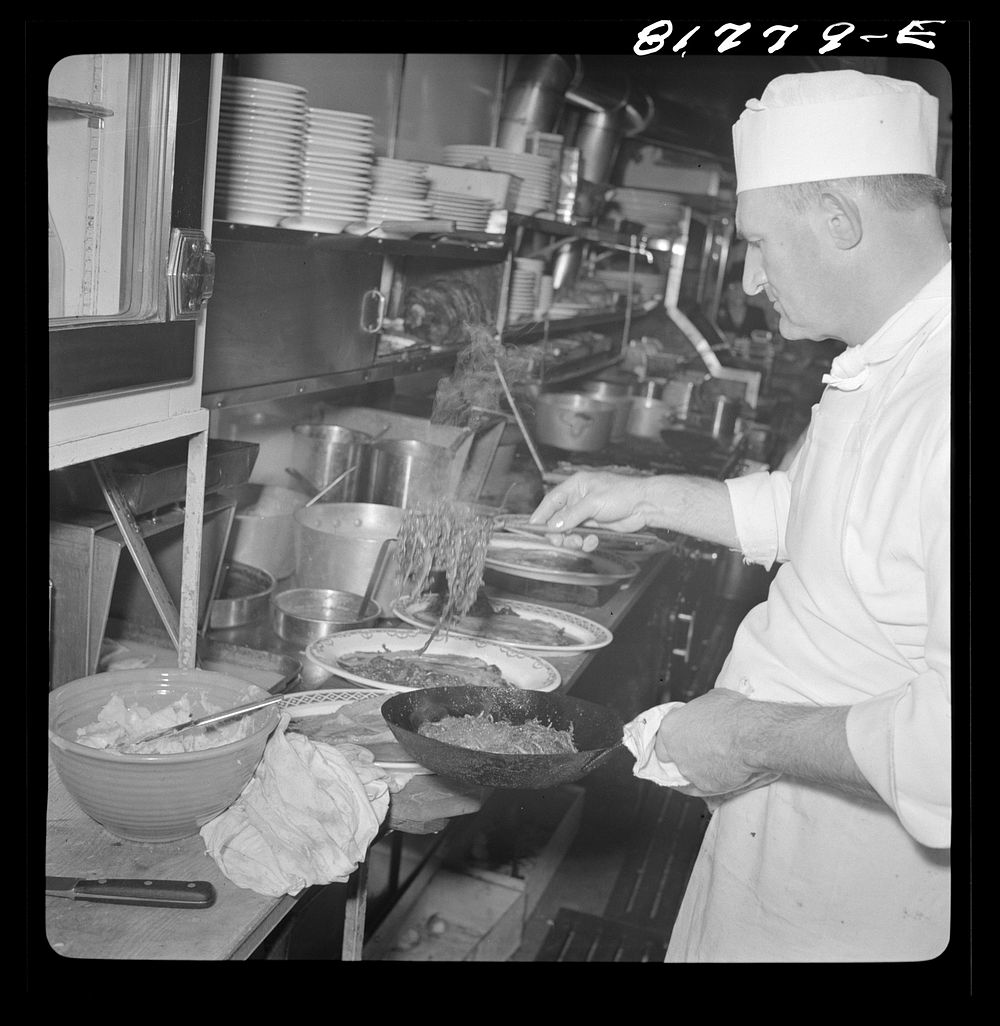 [Untitled photo, possibly related to: Italian "North Beach" restaurant during out. San Francisco, California]. Sourced from…