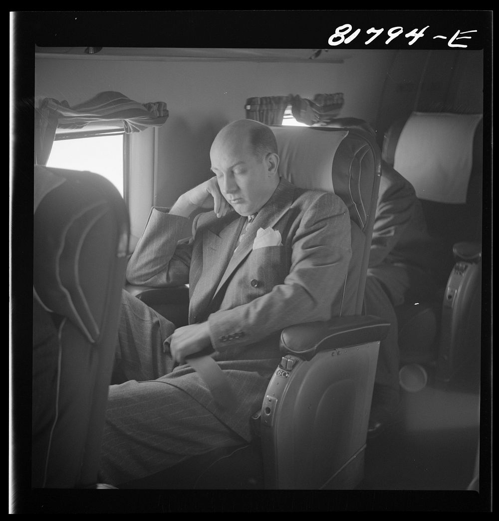 [Untitled photo, possibly related to: Aboard United airliner enroute from San Francisco to New York]. Sourced from the…