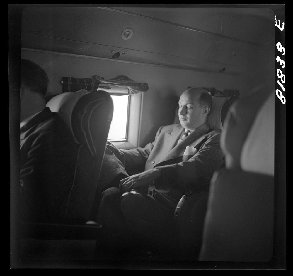 [Untitled photo, possibly related to: Aboard an airliner enroute from Los Angeles to San Francisco]. Sourced from the…