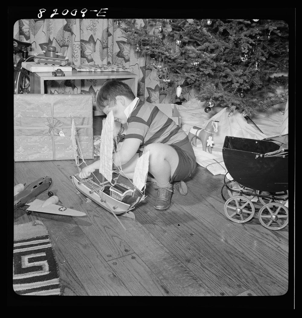[Untitled photo, possibly related to: Christmas in the home of a government executive. Virginia]. Sourced from the Library…