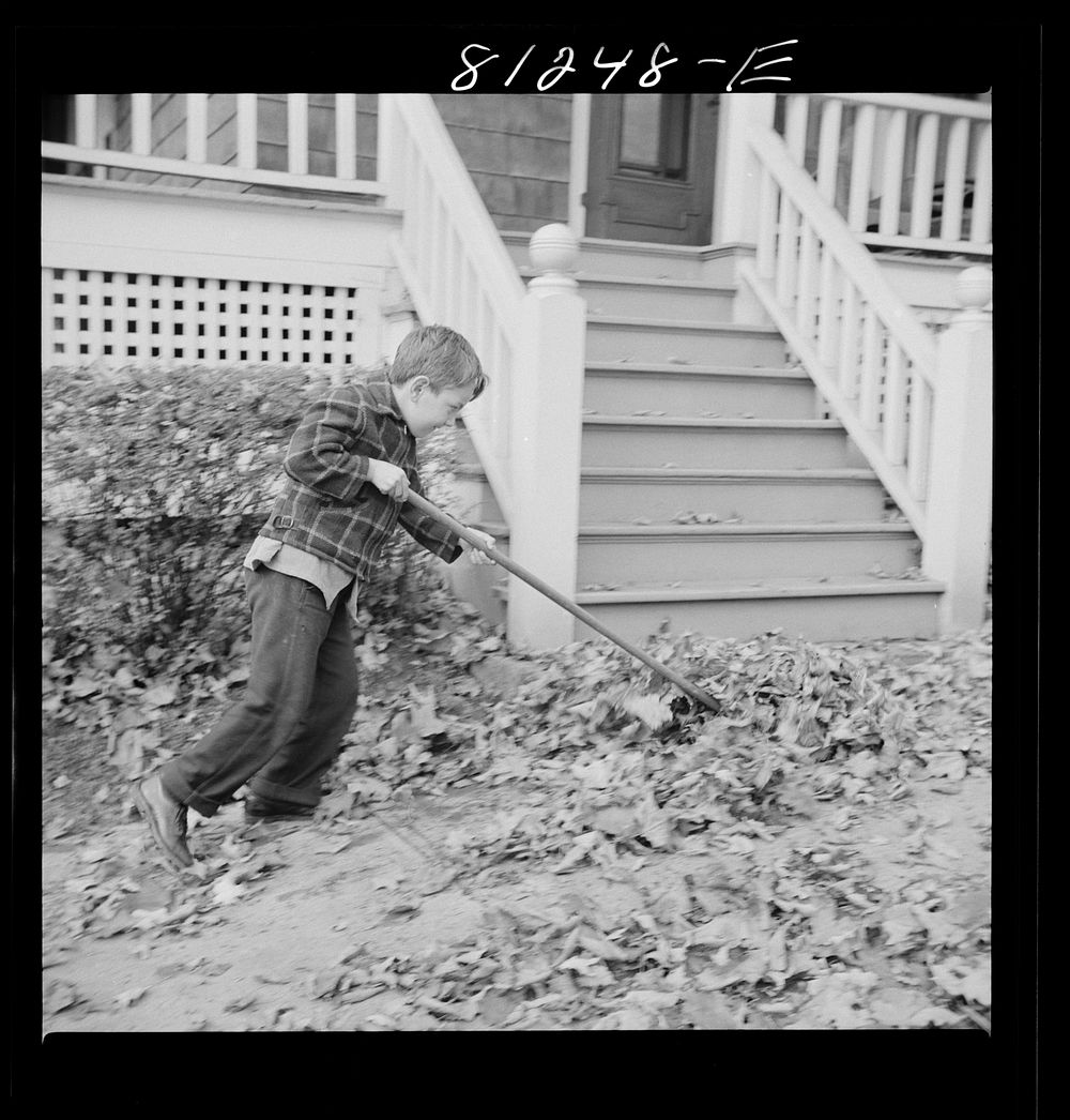 Fall activity. Little Falls, New York. Sourced from the Library of Congress.