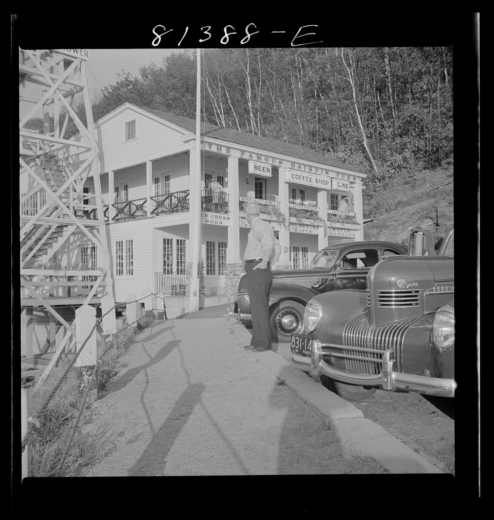 [Untitled photo, possibly related to: Greenfield, Massachusetts. Residents of Berkshire Hills do striving business with…