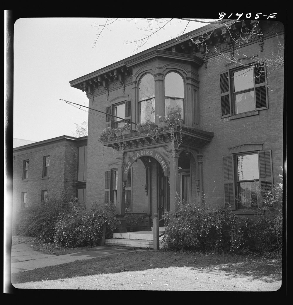 Old ladies home near Utica, New York. Sourced from the Library of Congress.