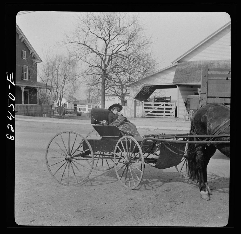 [Untitled photo, possibly related to: Lancaster, Pennsylvania. Mennonite boy]. Sourced from the Library of Congress.