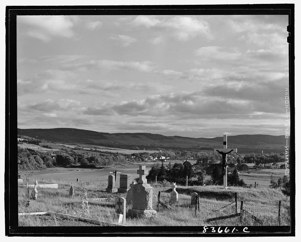 Fort Kent, Maine. Cemetery. Sourced from the Library of Congress.