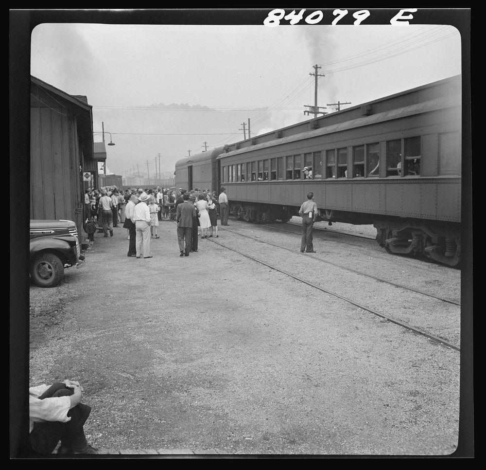 [Untitled photo, possibly related to: Richwood, West Virginia. The Baltimore and Ohio Railroad furnished a special train to…