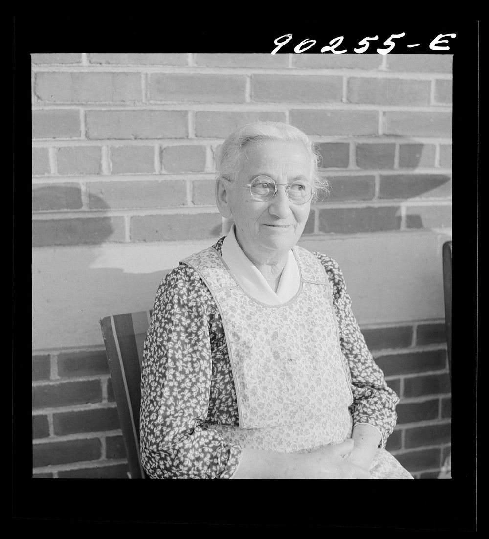 Resident of Westfield Acres, U.S. housing project. Camden, New Jersey. Sourced from the Library of Congress.