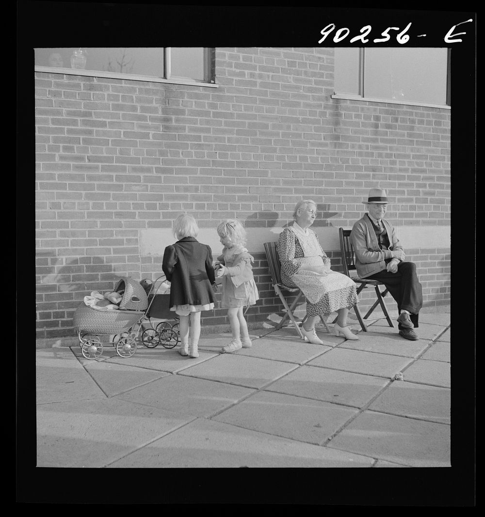 Residents of Westfield Acres, U.S. housing project. Camden, New Jersey. Sourced from the Library of Congress.