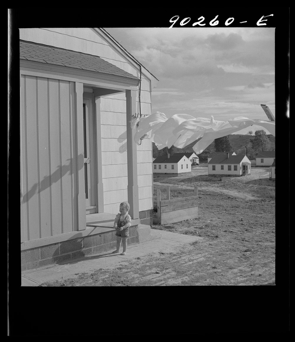 [Untitled photo, possibly related to: Defense worker's home on Carson Street. Sunset Village, Radford, Virginia. FSA (Farm…