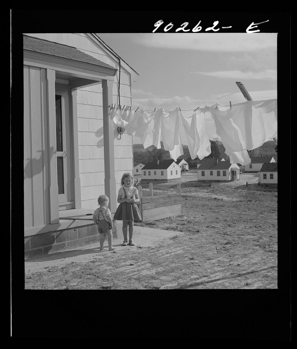 [Untitled photo, possibly related to: Defense worker's home on Carson Street. Sunset Village, Radford, Virginia. FSA (Farm…