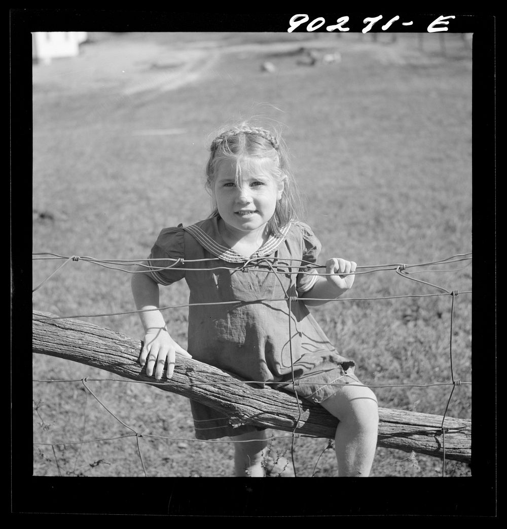 Phyllis Fleming, daughter of defense worker, Floyd W. Fleming from Spencer, North Carolina, who lives in new rural home…
