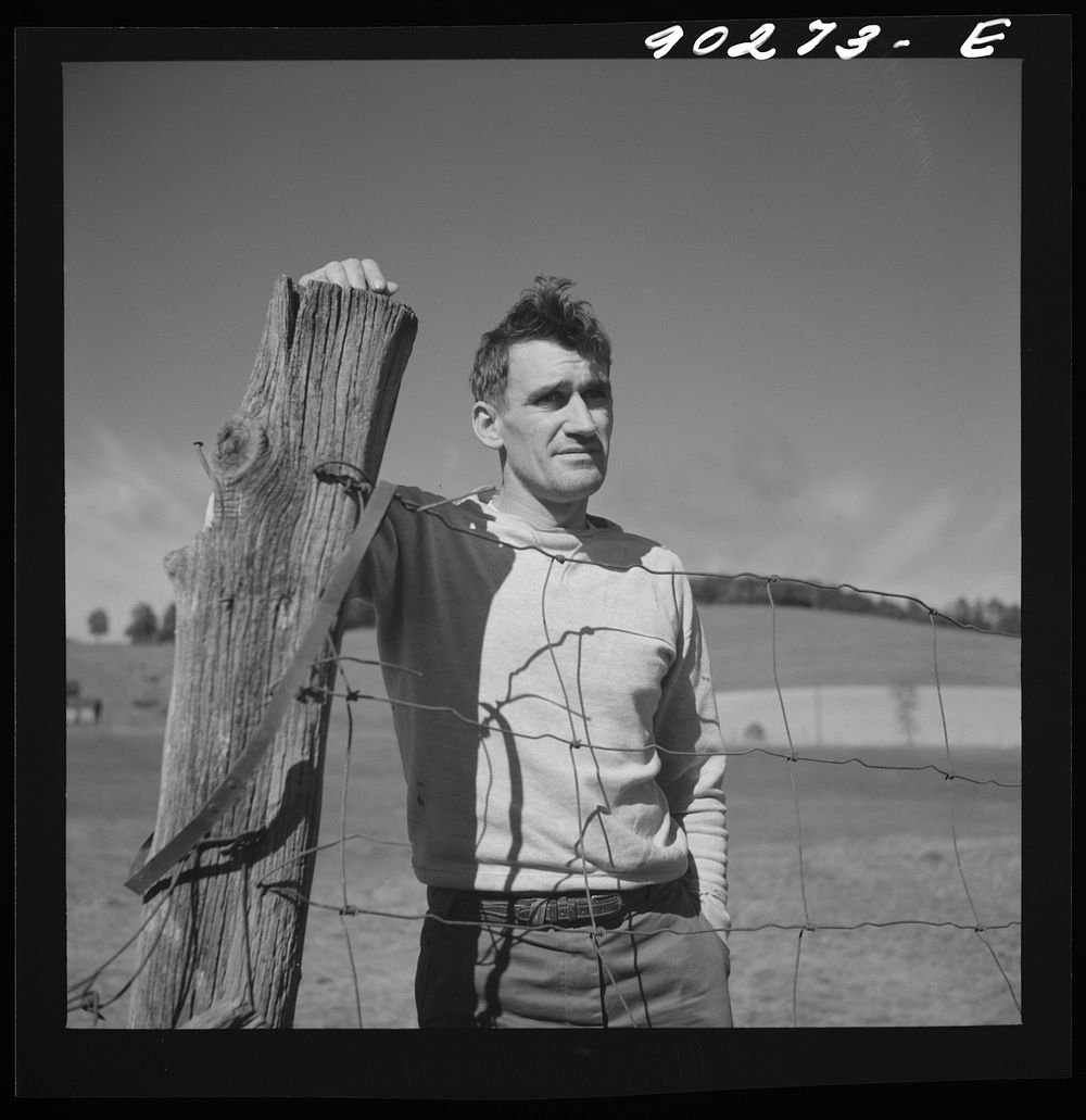 Floyd W. Fleming, defense worker from Spencer, North Carolina, who lives in new rural home built by FSA (Farm Security…