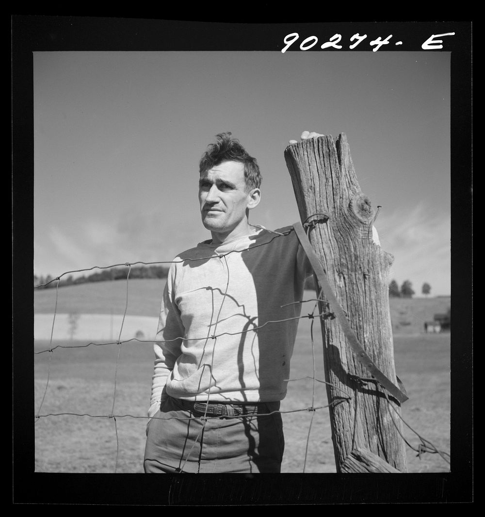 [Untitled photo, possibly related to: Floyd W. Fleming, defense worker from Spencer, North Carolina, who lives in new rural…