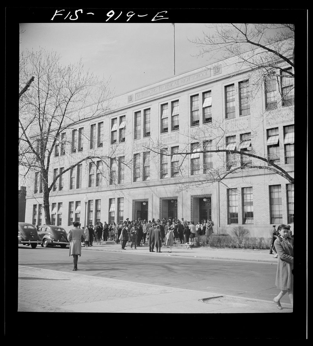 [Untitled photo, possibly related to: Washington, D.C. Armstrong Technical High School]. Sourced from the Library of…