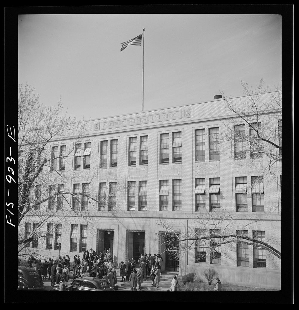 [Untitled photo, possibly related to: Washington, D.C. Armstrong Technical High School]. Sourced from the Library of…