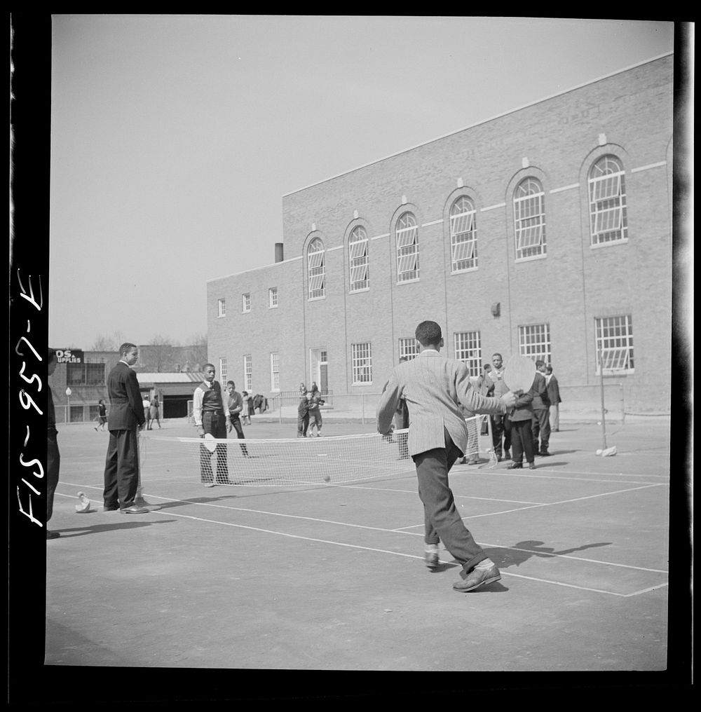 [Untitled photo, possibly related to: Washington, D.C. Playground of the Banneker Junior High School]. Sourced from the…