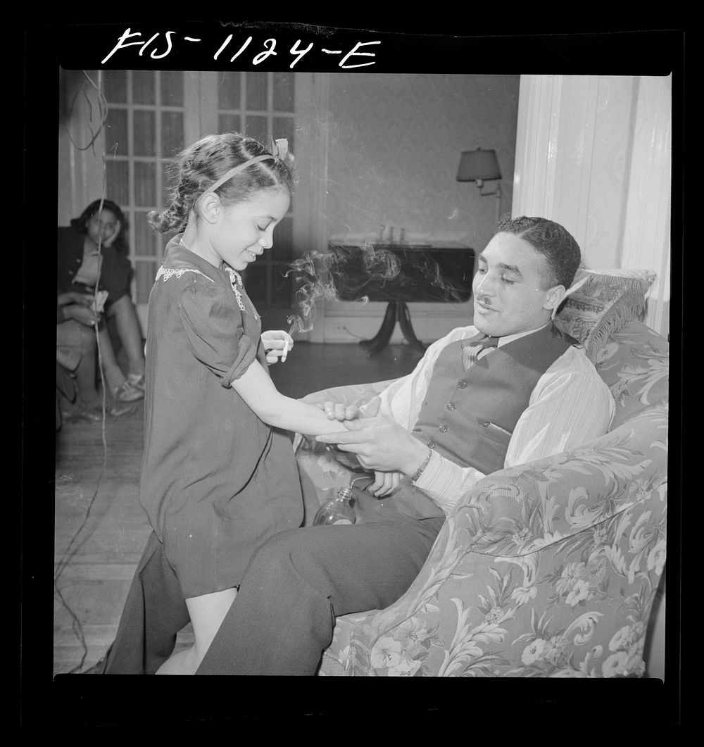 Washington, D.C. Doctor Mazique and a young niece who he and his wife Jewal Mazique [i.e. Jewel], worker at the Library of…