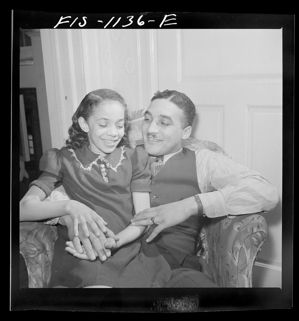 [Untitled photo, possibly related to: Washington, D.C. Doctor Mazique and a young niece who he and his wife Jewal Mazique…