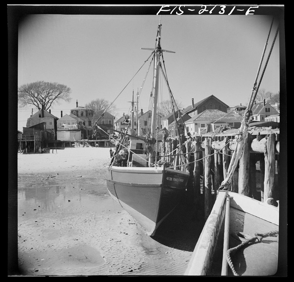 Provincetown, Massachusetts. Dockside. Sourced from the Library of Congress.
