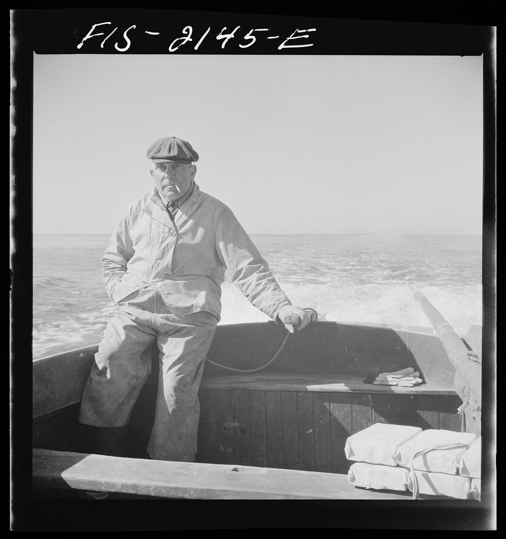 Provincetown, Massachusetts. Portuguese dory fisherman. Sourced from the Library of Congress.