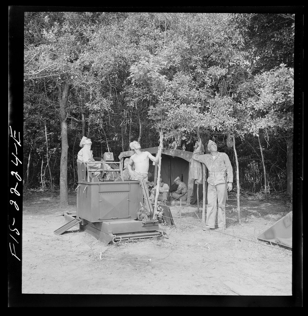 [Untitled photo, possibly related to: Parris Island, South Carolina. Scenes and activities at the U.S. Marine Corps glider…