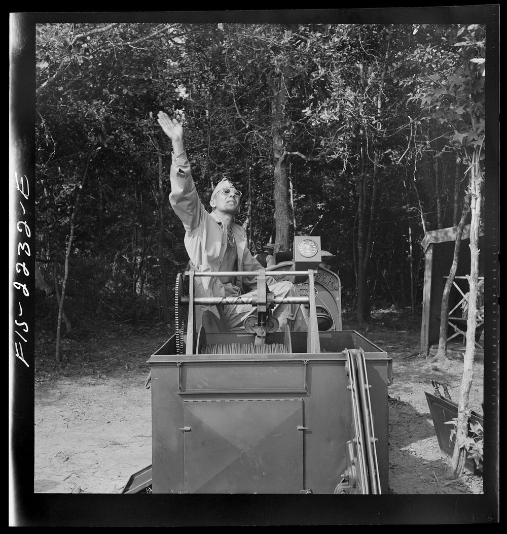 [Untitled photo, possibly related to: Parris Island, South Carolina. Scenes and activities at the U.S. Marine Corps glider…