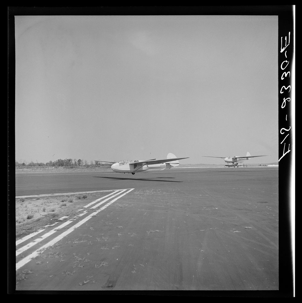 [Untitled photo, possibly related to: Parris Island, South Carolina. U.S. Marine Corps glider detachment training camp.…