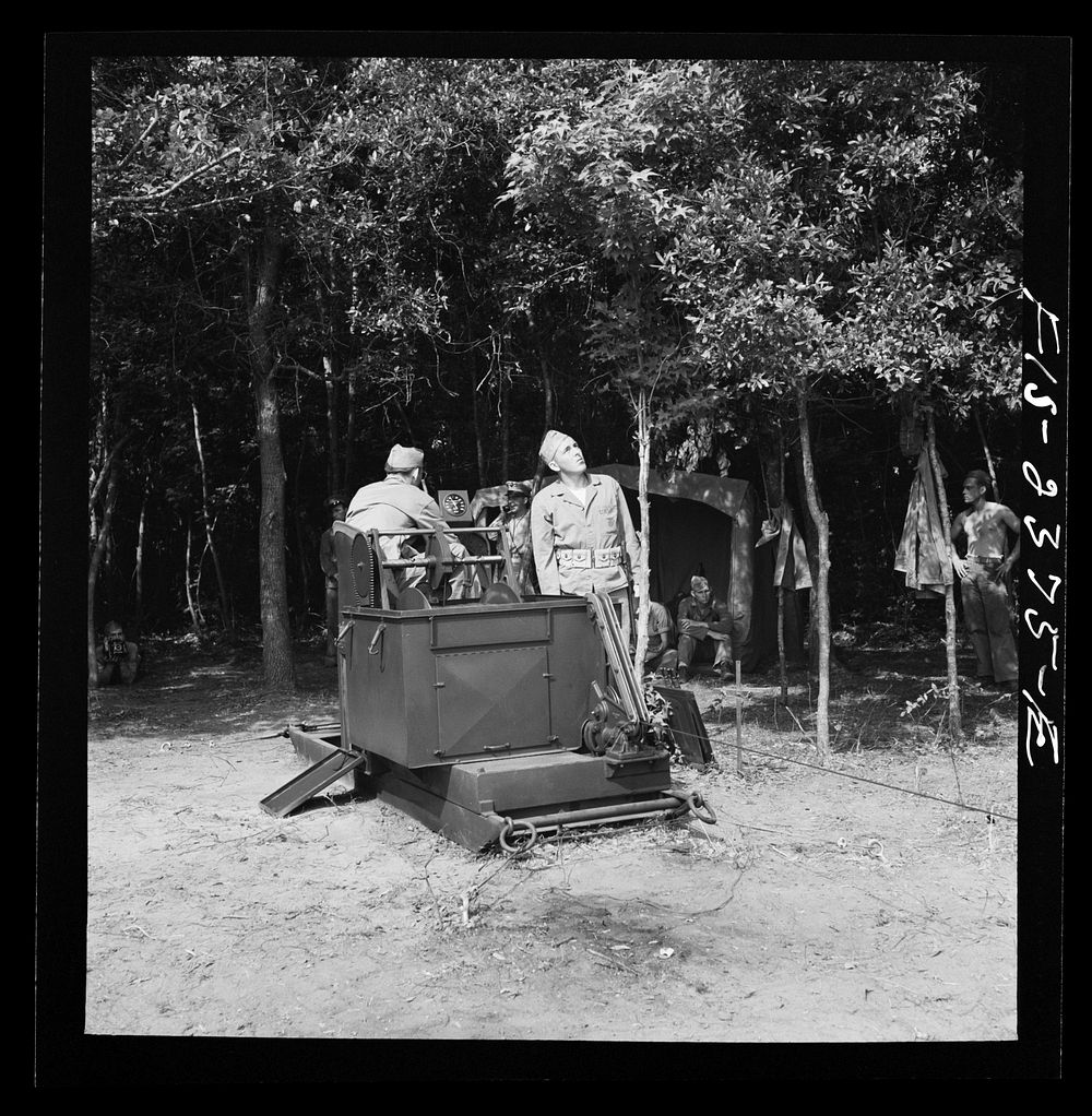 Parris Island, South Carolina. Scene and activities at the U.S. Marine Corps glider detachment training camp. A barrage…