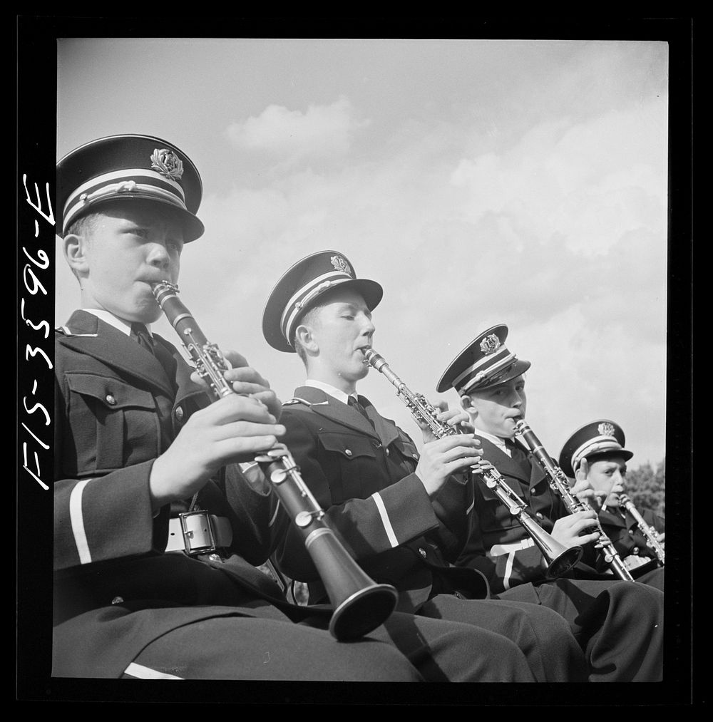 Greenbelt, Maryland. The Greenbelt High School band. Sourced from the Library of Congress.