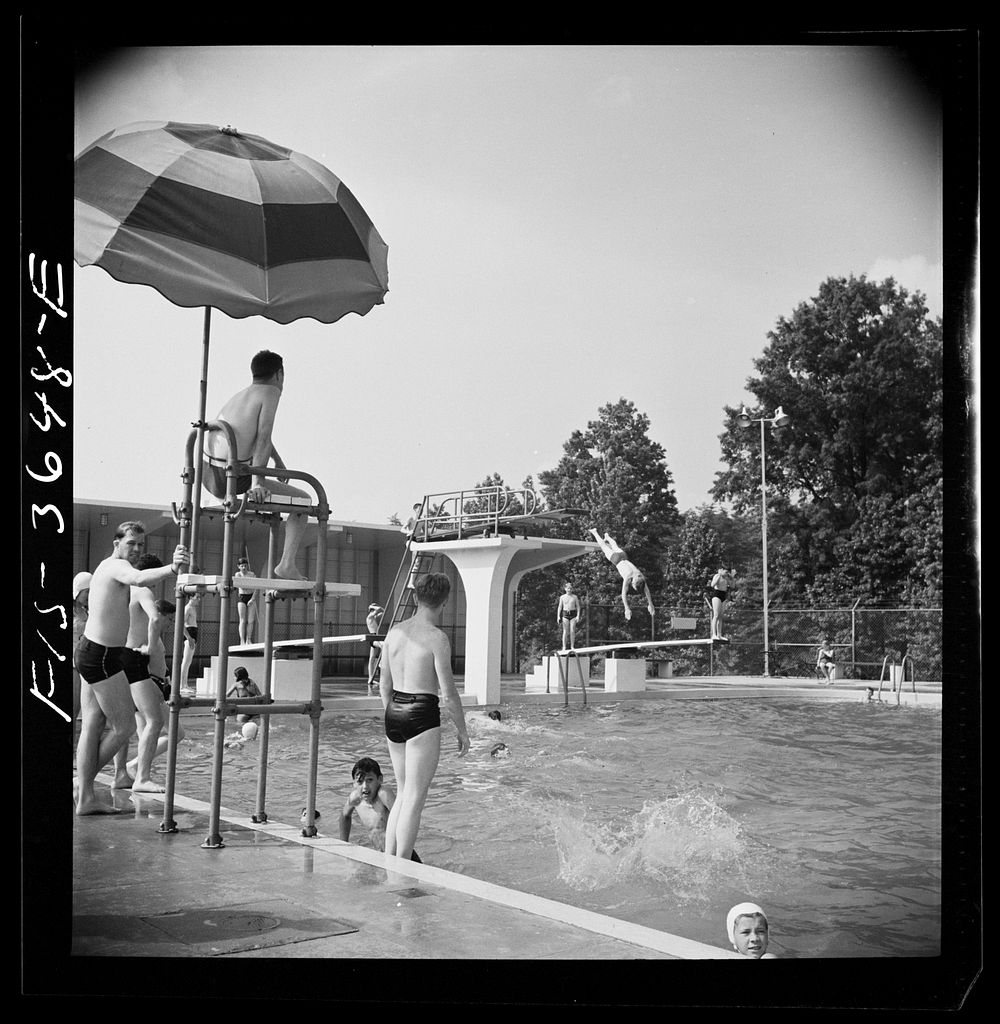 Greenbelt, Maryland. Swimming pool. Sourced from the Library of Congress.
