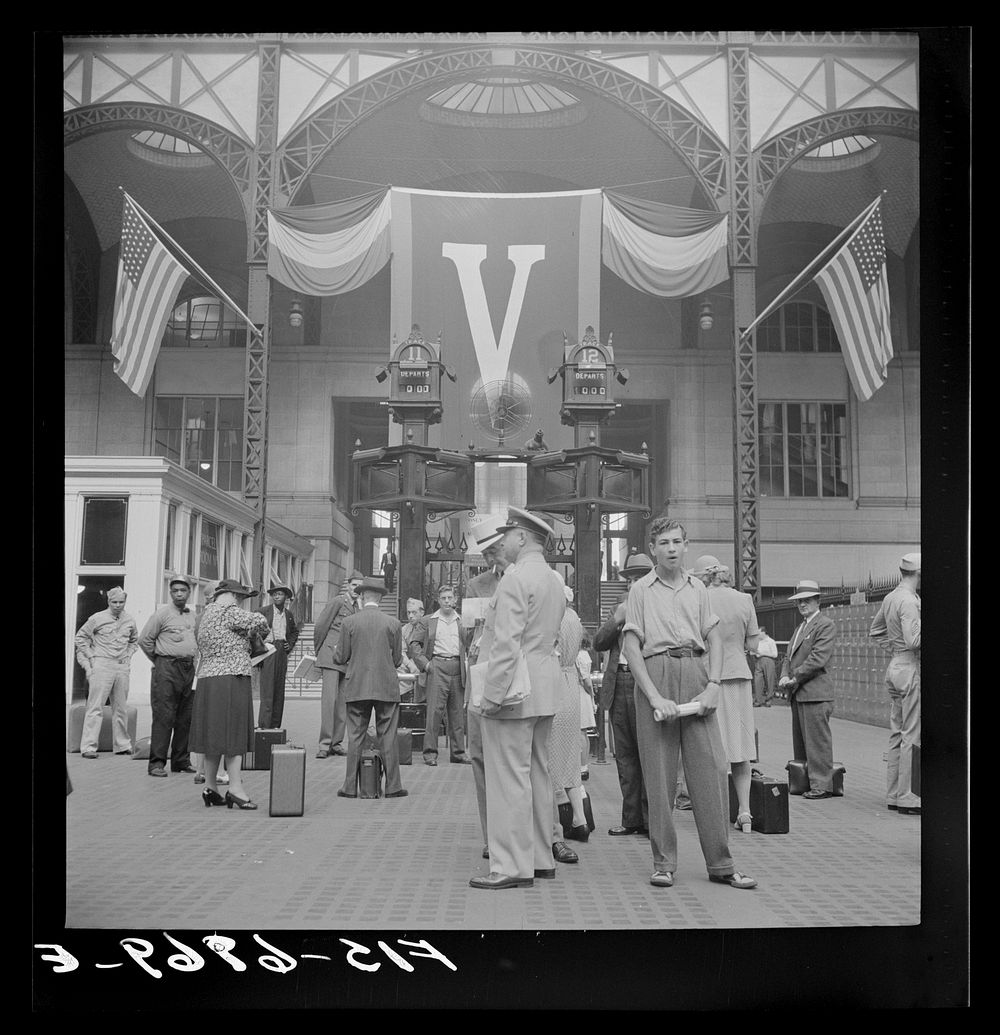 [Untitled photo, possibly related to: New York, New York. Pennsylvania railroad station]. Sourced from the Library of…