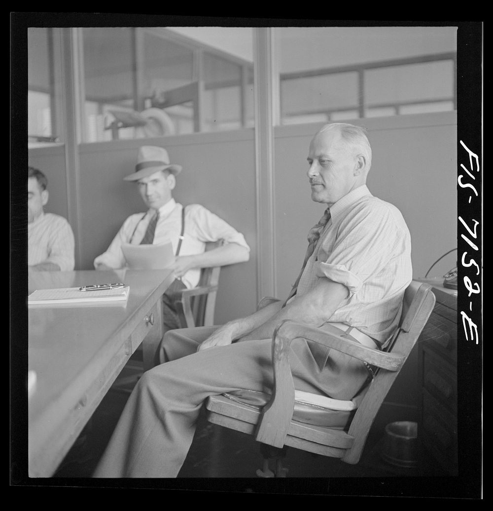 Detroit, Michigan (vicinity). Chrysler Corporation Dodge truck plant. Many conferences over production schedules, blue…