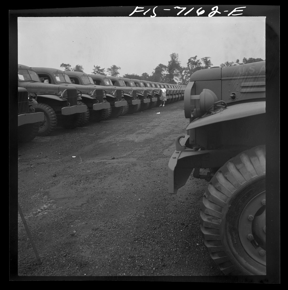 [Untitled photo, possibly related to: Detroit, Michigan (vicinity). Chrysler Corporation Dodge truck plant. Dodge Army…