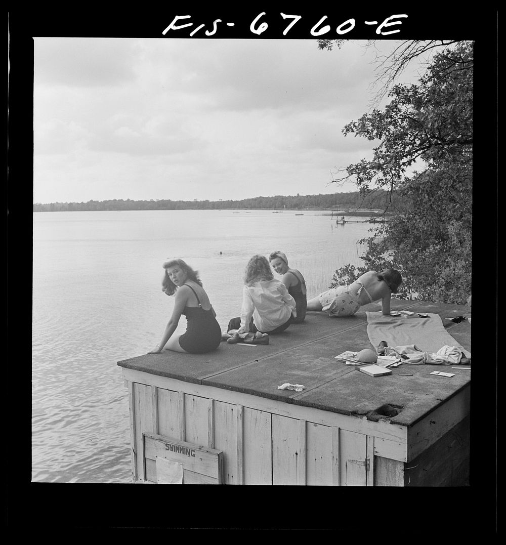 [Untitled photo, possibly related to: Interlochen, Michigan. National music camp where 300 or more young musicians study…